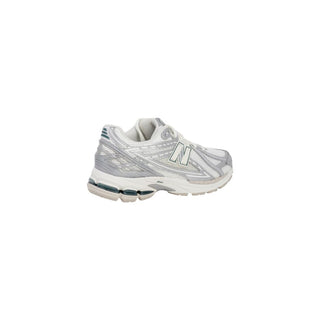 Silver Fabric Athletic Sneakers