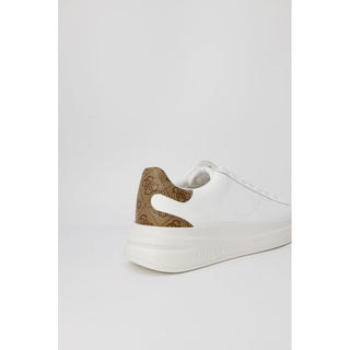 White Polyethylene Low Top Sneakers