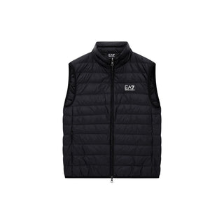 Black Polyamide Sleeveless Jacket