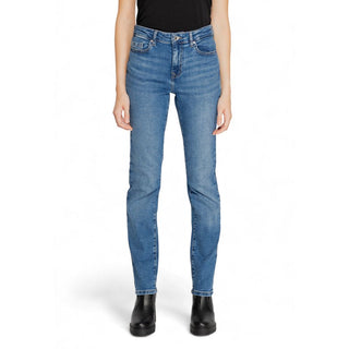 Blue Cotton Skinny Jeans