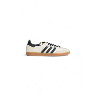 Beige Leather Athletic Sneakers