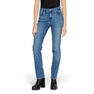 Blue Cotton Skinny Jeans