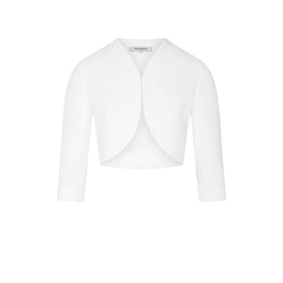 White Polyester Sleeveless Jacket