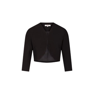 Black Polyester Biker Jacket