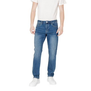 Blue Cotton Skinny Jeans