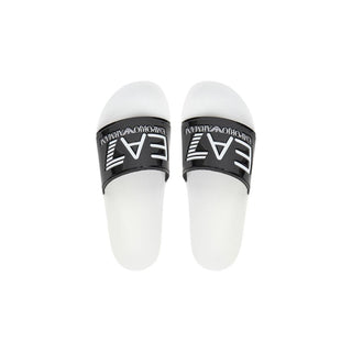 Black And White Pvc Slippers