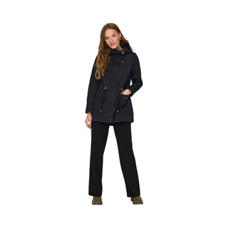 Black Polyester Parka