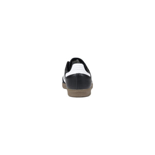 Black Leather Athletic Sneakers
