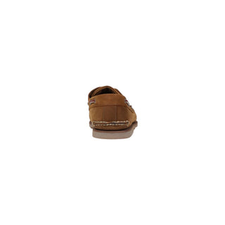Brown Leather Slip-On Loafers