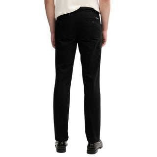 Black Cotton Casual Pants
