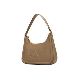 Beige Polyethylene Handbag