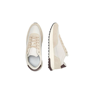 Brown Leather Low Top Sneakers