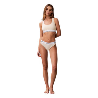 Beige Cotton Bra