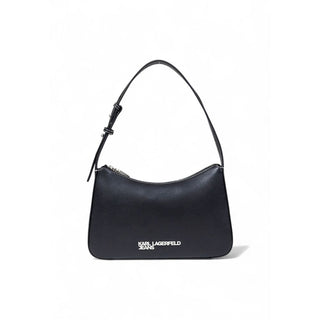 Black Artificial Leather Handbag
