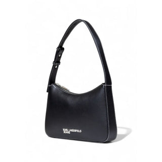 Black Artificial Leather Handbag