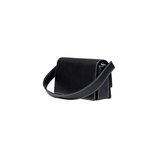 Black Artificial Leather Handbag