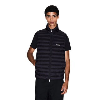 Black Polyamide Sleeveless Jacket