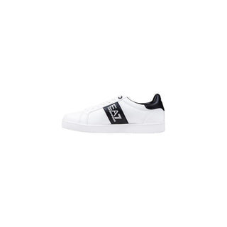 Black And White Leather Low Top Sneakers