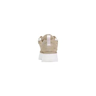 Beige Leather Ankle Boots