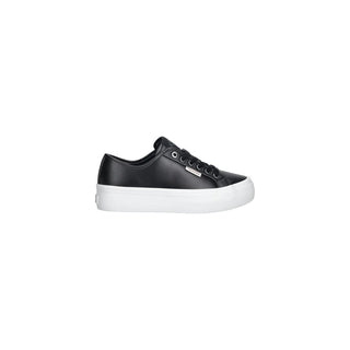 Black Leather Low Top Sneakers