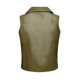 Green Cotton Waistcoat