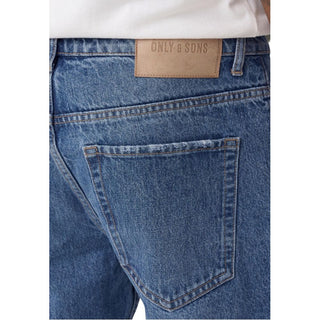 Blue Cotton Relaxed Fit Jeans
