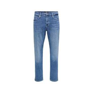 Blue Cotton Relaxed Fit Jeans