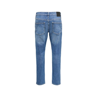 Blue Cotton Relaxed Fit Jeans