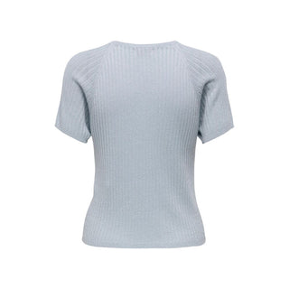 Blue Viscose T-Shirt