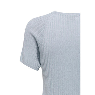 Blue Viscose T-Shirt