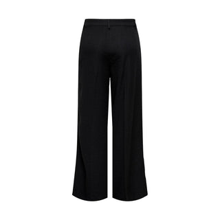 Black Viscose Casual Pants