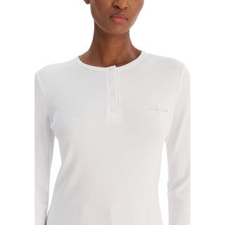 White Cotton Long Sleeve T-Shirt
