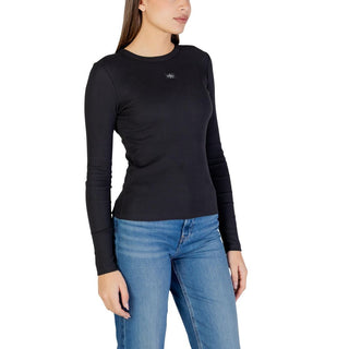 Black Cotton Long Sleeve T-Shirt