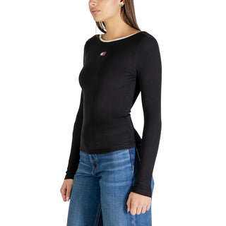 Black Recycled Cotton Long Sleeve T-Shirt