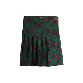 Bicolor Cotton Mini Skirt