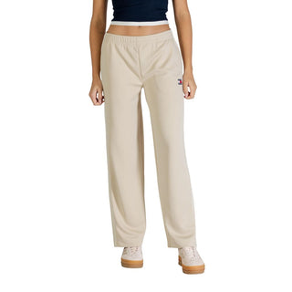 Beige Recycled Polyester Joggers (Workout Pants)