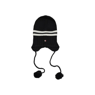 Black And White Recycled Wool Cap (Baseball Hat)