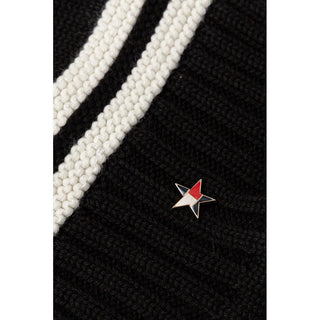 Black And White Recycled Wool Cap (Baseball Hat)