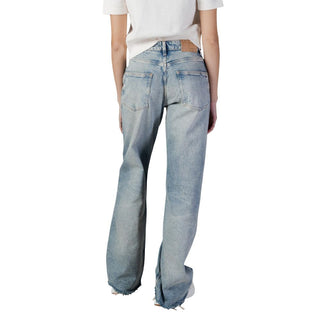 Light Blue Recycled Cotton Bootcut Jeans