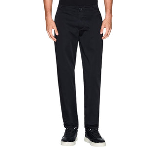 Black Cotton Skinny Pants