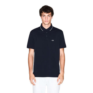 Blue Cotton Polo Shirt