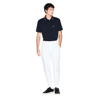Blue Cotton Polo Shirt