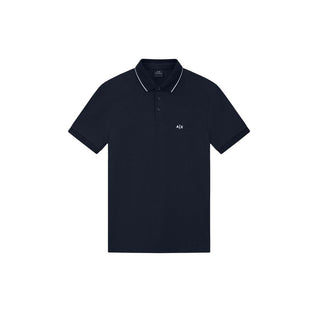 Blue Cotton Polo Shirt