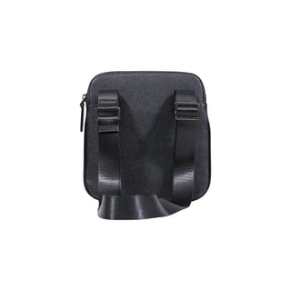 Black Polyester Messenger Bag