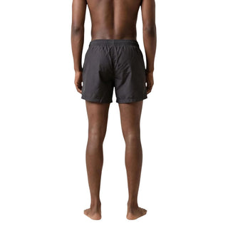 Black Polyester Swim Shorts