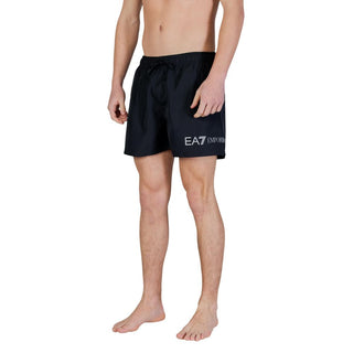 Bicolor Polyester Swim Shorts