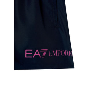Blue Polyester Swim Shorts