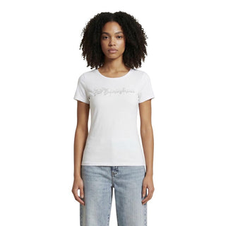 White Elastane T-Shirt