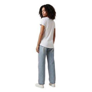 White Elastane T-Shirt