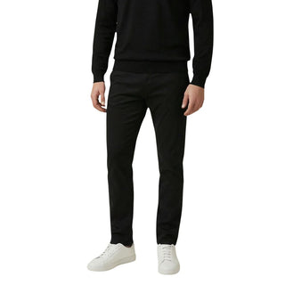 Black Cotton Skinny Pants